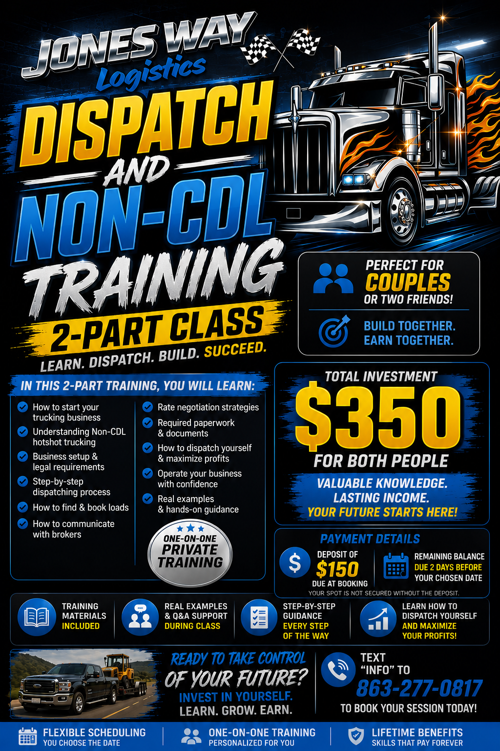 Build Together: Dispatch AND Non-CDL Training (ZOOM Sessions)